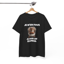 T shirt Noir Animal Je suis un écureil idée cadeau humour humoristique amusant pour homme et femme