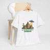 Tee shirt Alien Ovni Système Pyramidal  Soucoupe Volante Homme/Femme idée cadeau humour drole amusant