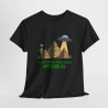 Tee shirt Alien Ovni Système Pyramidal  Soucoupe Volante Homme/Femme idée cadeau humour drole amusant