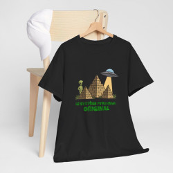 Tee shirt Alien Ovni Système Pyramidal  Soucoupe Volante Homme/Femme idée cadeau humour drole amusant