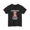 T shirt  Animal noir Je suis un Cochon idée cadeau humour drole amusant humoristique pour homme et femme