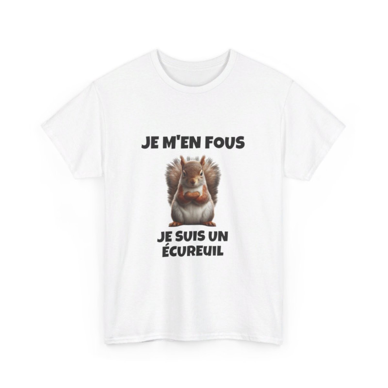 T shirt Animal Je suis un écureil idée cadeau humour humoristique amusant pour homme et femme