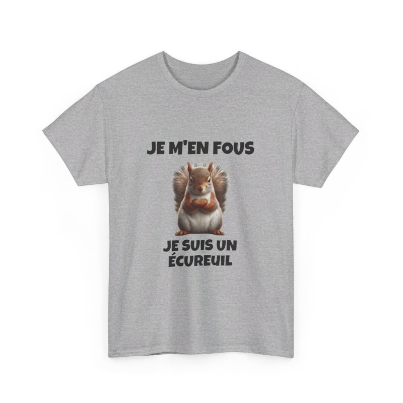 T shirt Animal Je suis un écureil idée cadeau humour humoristique amusant pour homme et femme