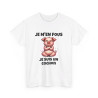 T shirt Animal Je suis un Cochon idée cadeau humour drole amusant humoristique pour homme et femme