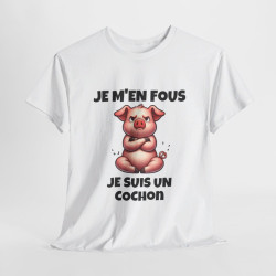 T shirt Animal Je suis un Cochon idée cadeau humour drole amusant humoristique pour homme et femme