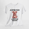 T shirt Animal Je suis un Cochon idée cadeau humour drole amusant humoristique pour homme et femme