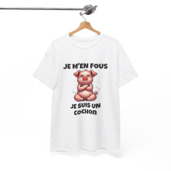 T shirt Animal Je suis un Cochon idée cadeau humour drole amusant humoristique pour homme et femme