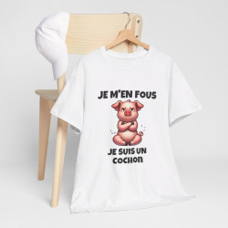 T shirt Animal Je suis un Cochon idée cadeau humour drole amusant humoristique pour homme et femme