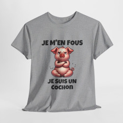 T shirt Animal Je suis un Cochon idée cadeau humour drole amusant humoristique pour homme et femme