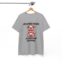 T shirt Animal Je suis un Cochon idée cadeau humour drole amusant humoristique pour homme et femme