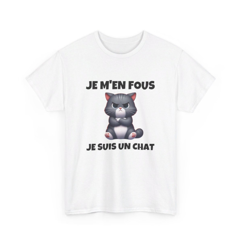 T shirt Animal Je suis un chat idée cadeau humour humoristique drole amusant Homme/Femme