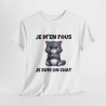 T shirt Animal Je suis un chat idée cadeau humour humoristique drole amusant Homme/Femme