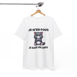 T shirt Animal Je suis un chat idée cadeau humour humoristique drole amusant Homme/Femme
