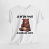 T shirt Animal Je suis un ours idée cadeau humour drole amusant humoristique pour homme et femme