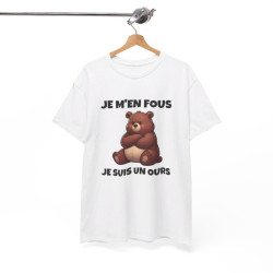 T shirt Animal Je suis un ours idée cadeau humour drole amusant humoristique pour homme et femme