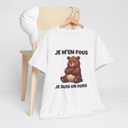 T shirt Animal Je suis un ours idée cadeau humour drole amusant humoristique pour homme et femme