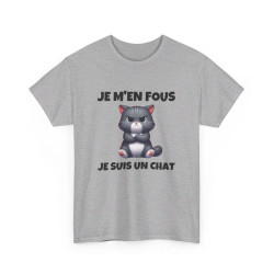 T shirt Animal Je suis un chat idée cadeau humour humoristique drole amusant Homme/Femme