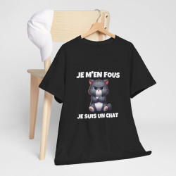 T shirt Animal Chat Je suis un chat idée cadeau humour humoristique drole amusant Homme/Femme