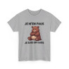 T shirt Animal Je suis un ours idée cadeau humour drole amusant humoristique pour homme et femme