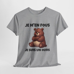 T shirt Animal Je suis un ours idée cadeau humour drole amusant humoristique pour homme et femme