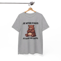 T shirt Animal Je suis un ours idée cadeau humour drole amusant humoristique pour homme et femme
