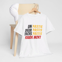 Tee shirt Pastis idée cadeau humour drole amusant pour homme et femme