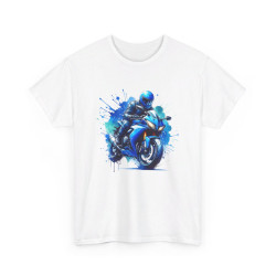 Tee shirt Moto Bleue -...