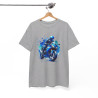 Tee shirt Moto Bleue - Design Imprimé pour homme et femme t shirt motard
