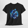 Tee shirt Moto Bleue - Design Imprimé pour homme et femme t shirt motard