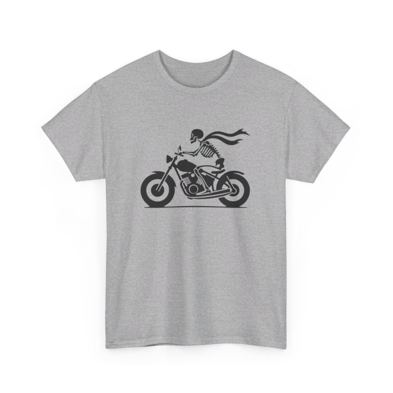 Tee shirt Moto Squelette idée cadeau motard pour homme et femme