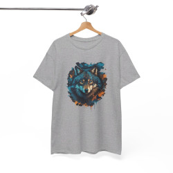 T shirt Loup Motif loup Coloré cadeau tee shirt design homme ou femme