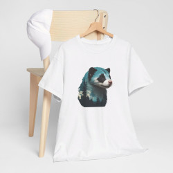 T shirt Animal Furet Design Nature idée cadeau tee shirt pour homme et femme