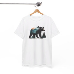 T shirt animal Ours Design - Style Sauvage tee shirt idée cadeau pour homme et femme