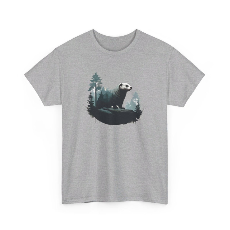 T shirt Animal Furet Design - Style Nature idée cadeau tee shirt pour homme et femme
