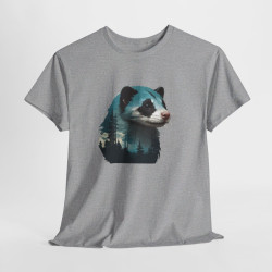 T shirt Animal Furet Design Nature idée cadeau tee shirt pour homme et femme