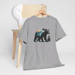 T shirt animal Ours Design - Style Sauvage tee shirt idée cadeau pour homme et femme