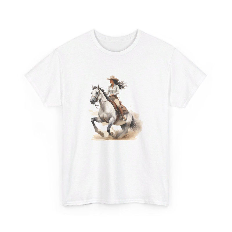 Tee shirt Cavalière à Cheval - Design Élégant t shirt unique pour femme