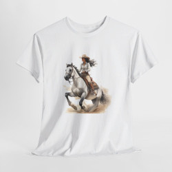 Tee shirt Cavalière à Cheval - Design Élégant t shirt unique pour femme