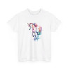 T shirt Licorne Colorée animal design graphique tee shirt pour femme