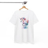 T shirt Licorne Colorée animal design graphique tee shirt pour femme