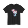 T shirt Licorne Colorée animal design graphique tee shirt pour femme