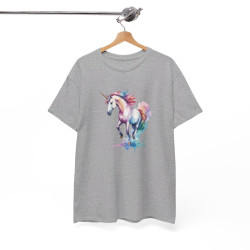 T shirt Licorne Colorée animal design graphique tee shirt pour femme