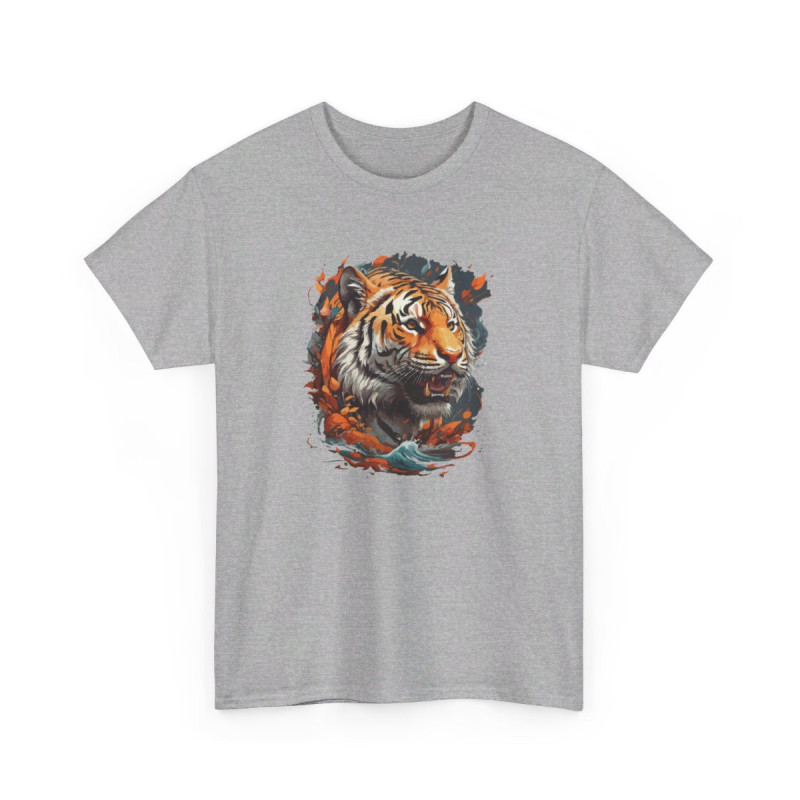 T shirt animal Tigre Coloré - Design couleur tee shirt homme et femme