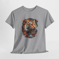 T shirt animal Tigre Coloré - Design couleur tee shirt homme et femme