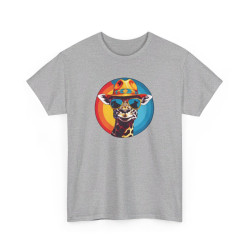 T shirt Animal Girafe avec Lunettes - Design Original idée cadeau tee shirt pour homme et femme