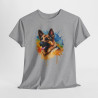 T shirt animal Berger Allemand Coloré - Design Unique idée cadeau tee shirt pour homme et femme
