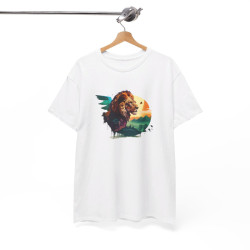 T shirt Animal Lion Royal - Design Puissant idée cadeau tee shirt pour Homme et Femme