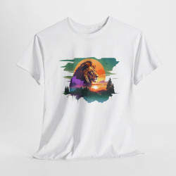 Tee shirt Animal Lion Royal - Design Puissant idée cadeau t shirt pour Homme et Femme