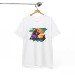 Tee shirt Animal Lion Royal - Design Puissant idée cadeau t shirt pour Homme et Femme