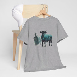 T shirt  Taureau Animal Puissant - Design Nature- Idée cadeau tee shirt Pour Homme et Femme